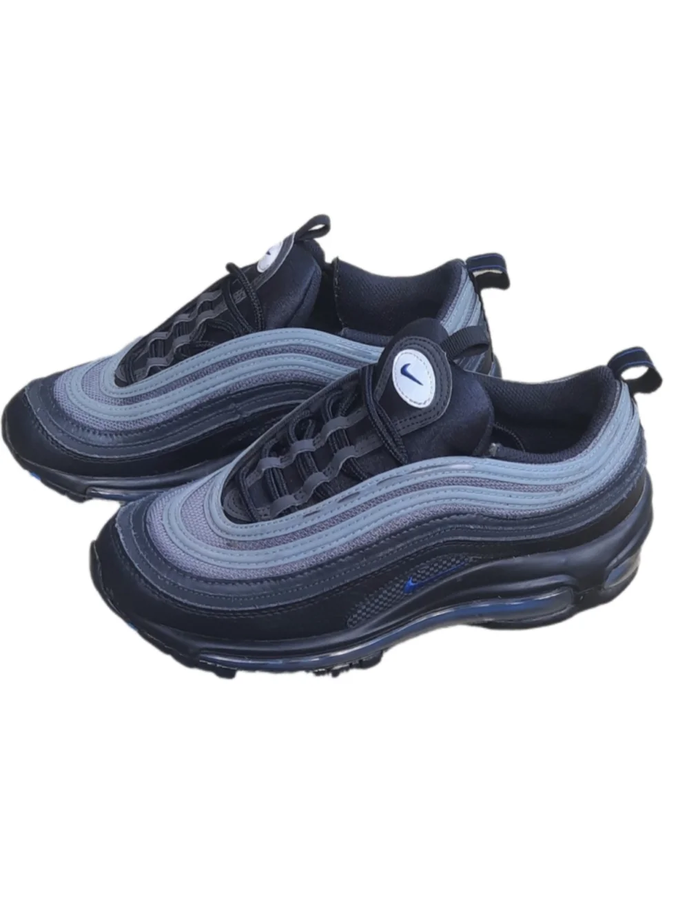 Nike Air Max 97 GS Sneakers Black /Racer Blue DN8003-001  Sz 5.5y/ Womens Sz 7
